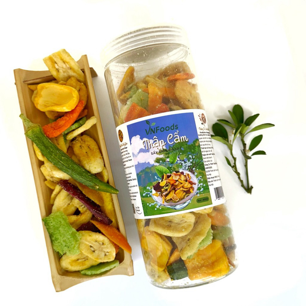 Hoa Quả Sấy Giòn Đà Lạt - Nguyên Miếng, Giòn Ngon, Đậm Vị Tự Nhiên VNFoods