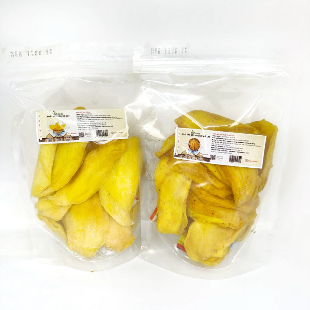 1KG Xoài Sấy Dẻo Thái Lan - Hương Vị Tự Nhiên, Thơm Ngon Khó Cưỡng VNFoods