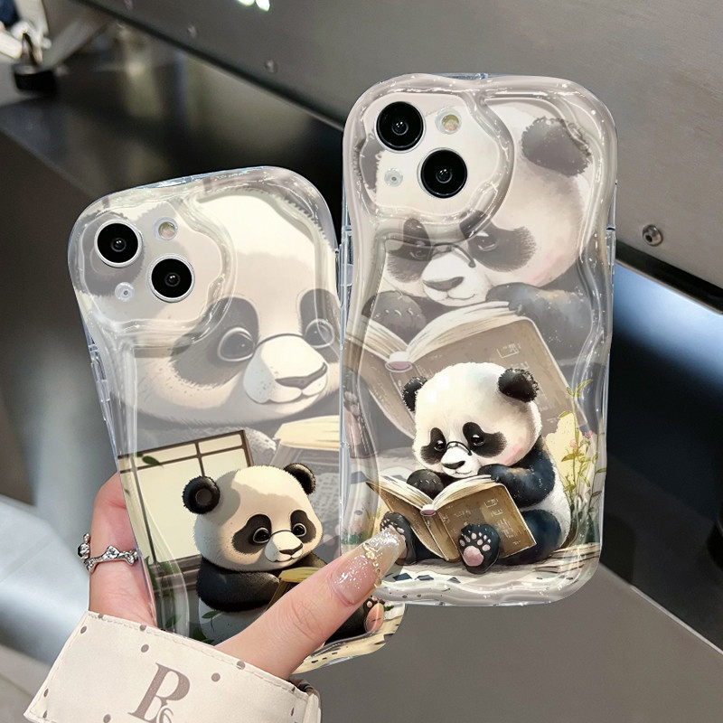 Ốp Lưng Realme C53 C51 C51s C65 C55 Note 50 Narzo N53 N55 Case Trong suốt Gấu trúc sáng tạo dễ thương