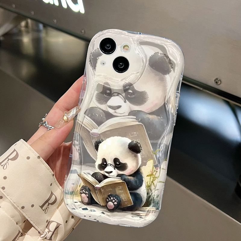 Ốp Lưng Realme C53 C51 C51s C65 C55 Note 50 Narzo N53 N55 Case Trong suốt Gấu trúc sáng tạo dễ thương