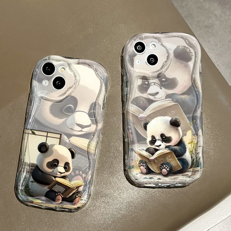 Ốp Lưng Realme C53 C51 C51s C65 C55 Note 50 Narzo N53 N55 Case Trong suốt Gấu trúc sáng tạo dễ thương