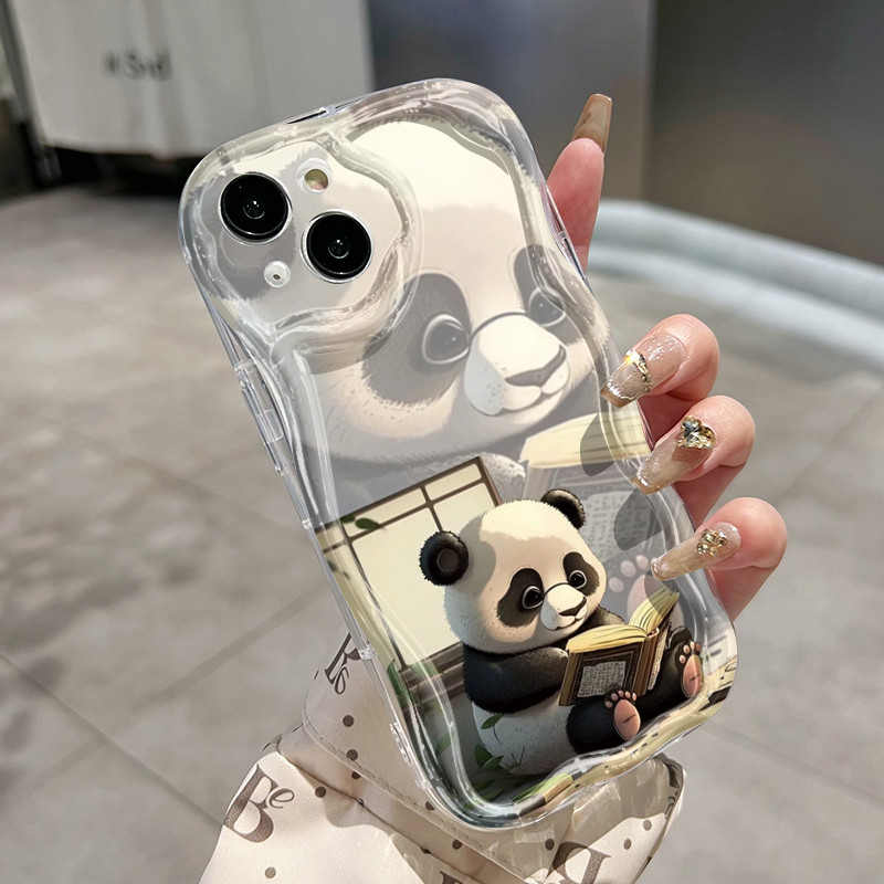 Ốp Lưng Realme C53 C51 C51s C65 C55 Note 50 Narzo N53 N55 Case Trong suốt Gấu trúc sáng tạo dễ thương