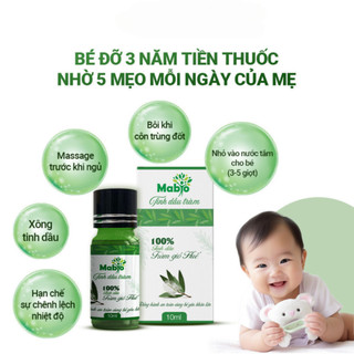 Tinh Dầu Tràm MABIO Giúp Giữ Ấm Cơ Thể Hương Thơm Dịu Nhẹ An Toàn Với Trẻ Nhỏ MABIO Chính Hãng