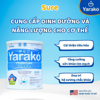 Sữa Cho Người Ốm YARAKO PREMIUM SURE Dành Cho Người Mới Ốm Dậy Trước Và Sau Phẫu Thuật Hộp 400g