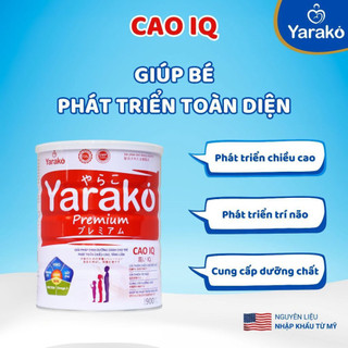Sữa Tăng Chiều Cao Yarako Cao IQ – Dinh Dưỡng Toàn Diện Giúp Bé Cao Lớn, Khỏe Mạnh - Lon 400/900G
