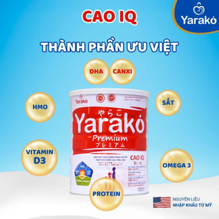 Sữa Tăng Chiều Cao Yarako Cao IQ – Dinh Dưỡng Toàn Diện Giúp Bé Cao Lớn, Khỏe Mạnh - Lon 400/900G