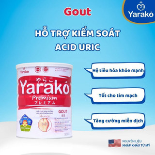Sữa Cho Người Lớn Yarako Gout - Giải Pháp Dinh Dưỡng Chuyên Biệt Cho Người Bệnh Gout - Lon 400/900G