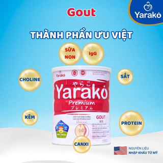 Sữa Cho Người Lớn Yarako Gout - Giải Pháp Dinh Dưỡng Chuyên Biệt Cho Người Bệnh Gout - Lon 400/900G