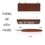 Kim rút thẻo cán gỗ câu đài - Bộ combo 3 món thước đo thẻo câu đài - Đan Thư Fishing