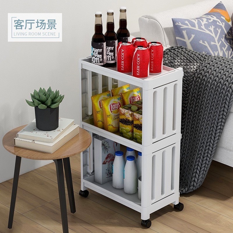 kệ dựng đồ đa năng 3 tầng- Kệ đựng đồ giặt , phòng tắm chống thấm nước 3 ,4 tầng có bánh xe 360 ( loại 1) 388