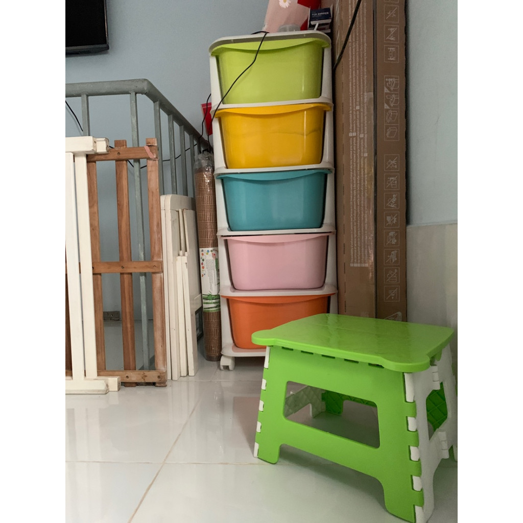 [GIÁ HỦY DIỆT] Tủ nhựa đa sắc ngăn kéo 5 tầng có bánh xe hàng Việt Nhật (LOẠI 1)