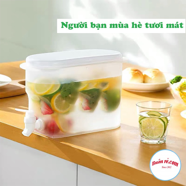 Bình Đựng Nước Có Vòi 3.5 LÍT VIỆT NHẬT , Bình Đựng Nước Hoa Quả Trái Cây Chuyên Để Tủ Lạnh Siêu Tiện Lợi