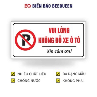 Biển báo VUI LÒNG KHÔNG ĐỖ XE Ô TÔ D115