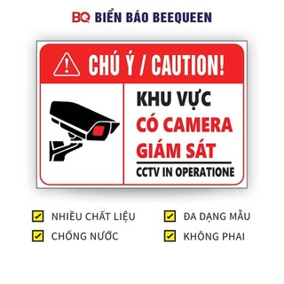 Biển báo KHU VỰC CÓ CAMERA QUAN SÁT F8