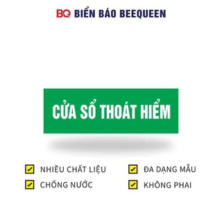 Biển báo CỬA SỔ THOÁT HIỂM, BQ