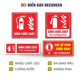 Biển báo NƠI ĐỂ BÌNH CHỮA CHÁY 15x30cm - PCCC