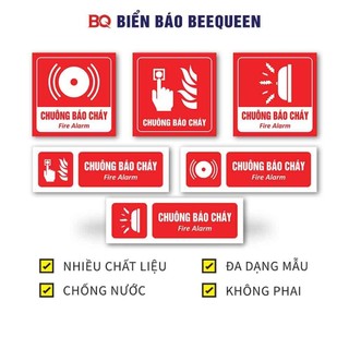 Biển báo CHUÔNG BÁO CHÁY 20x20cm - PCCC