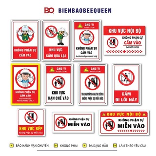 Tổng hợp các mẫu biển báo KHÔNG PHẬN SỰ CẤM , MIỄN VÀO, hỗ trợ thiết kế theo yêu cầu