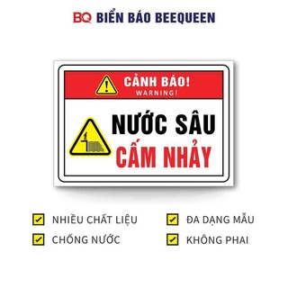 Biển báo NƯỚC SÂU CẤM NHẢY E25