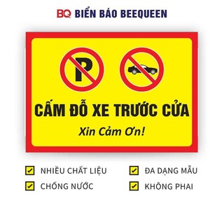 Biển báo CẤM ĐỖ XE TRƯỚC CỬA D100