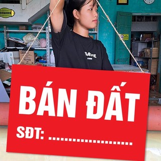 Decal dán hoặc biển treo BÁN ĐẤT, BÁN NHÀ ĐẤT, CHO THUÊ NHÀ, CHO THUÊ  MẶT BẰNG ĐẤT PHÒNG TRỌ