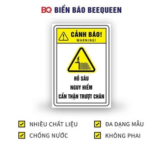 Biển báo HỐ SÂU NGUY HIỂM CẨN THẬN TRƯỢT CHÂN E38