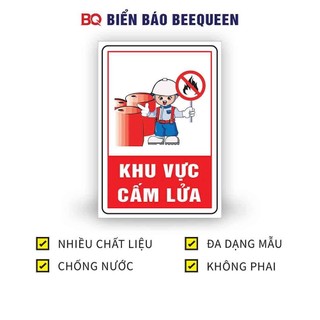 Biển báo KHU VỰC CẤM LỬA B73