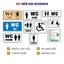 Biển báo nhà vệ sinh, toilet wc, nội quy lưu ý cảnh báo nhắc nhở giữ gìn vệ sinh