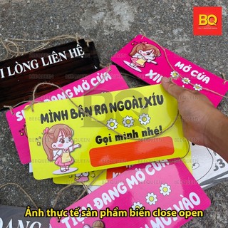 Biển Báo Đóng Mở Cửa - Close Open Treo Cửa Hàng, Quán Xá, Văn Phòng... Thiết Kế Theo Yêu Cầu