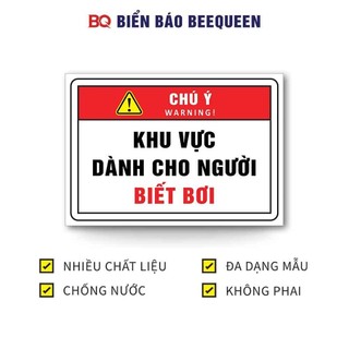 Biển báo KHU VỰC DÀNH CHO NGƯỜI BIẾT BƠI E23
