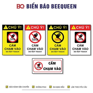 Biển cảnh báo Cấm Chạm Vào - Biển báo Cầm Sờ
