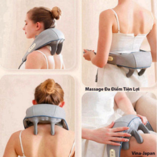 Máy Massage Cổ Vai Gáy 6D Công Suất 10W Giảm Đau Mỏi Giúp Thư Giãn Hiệu Quả (hàng tốt)