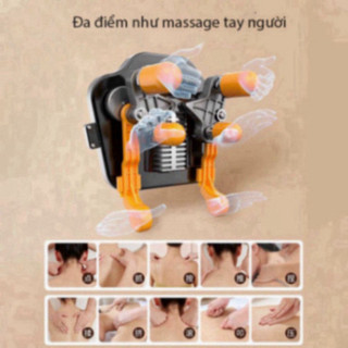 Máy Massage Cổ Vai Gáy 6D Công Suất 10W Giảm Đau Mỏi Giúp Thư Giãn Hiệu Quả (hàng tốt)