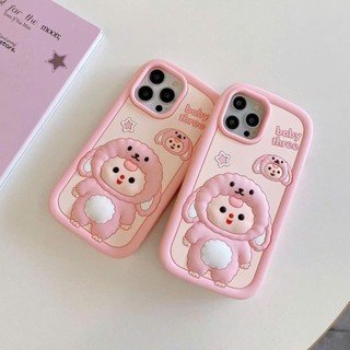 Ốp lưng iphone hoạt tiết Baby three 6plus/7plus/8plus/x/xs/xsmax/11/12/13/14/15/16/pro/plus/promax RABBI