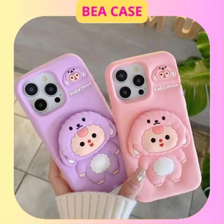 Ốp lưng iphone Baby Three có giá đỡ hot trend Cho 6plus/7plus/x/xs/xsm/11/12/13/14/15/16/pro/max/plus/promax