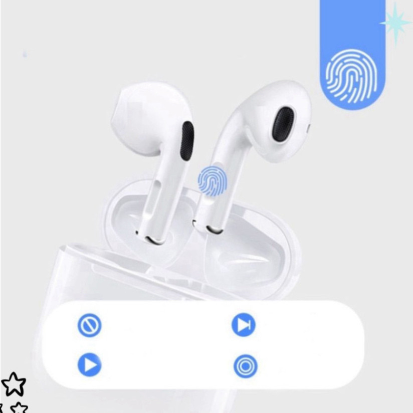 Tai Nghe Bluetooth PRO4  Không Dây TWS Cảm Ứng Chạm Khử Tiếng Ồn Dùng Chơi Game, Nghe Nhạc - PR04 HOT HOT HOT
