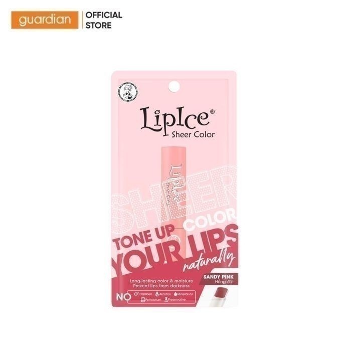 Son Dưỡng Môi Lipice Sheer Color Sandy Pink Hồng Đất 2.4G