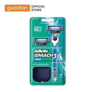 Dao Cạo Râu GILLETTE Mach3 Fresh - Hộp 1 Cán & 2 Lưỡi