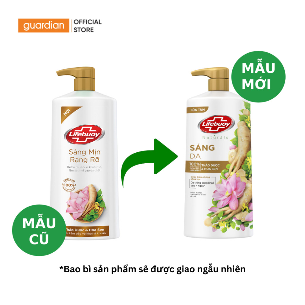 Ảnh Sữa Tắm Lifebuoy Detox Thảo Dược & Hoa Sen 800g 1