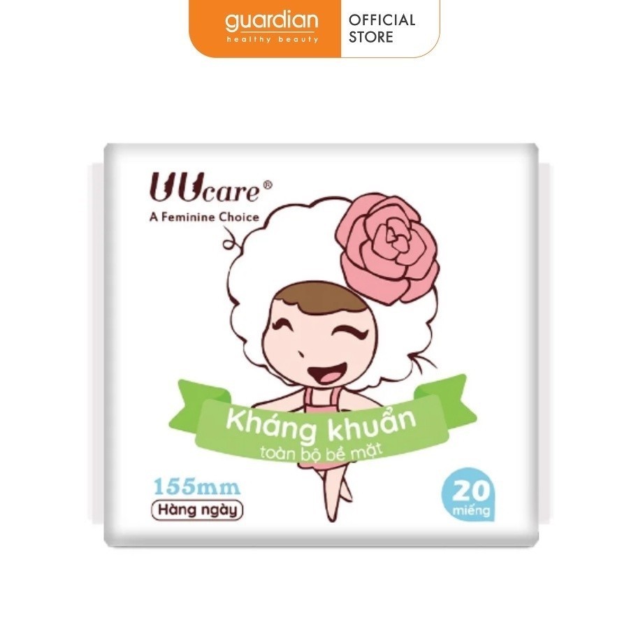 Băng Vệ Sinh Uucare Young Girl Hàng Ngày 15Cm Gói 20 Miếng