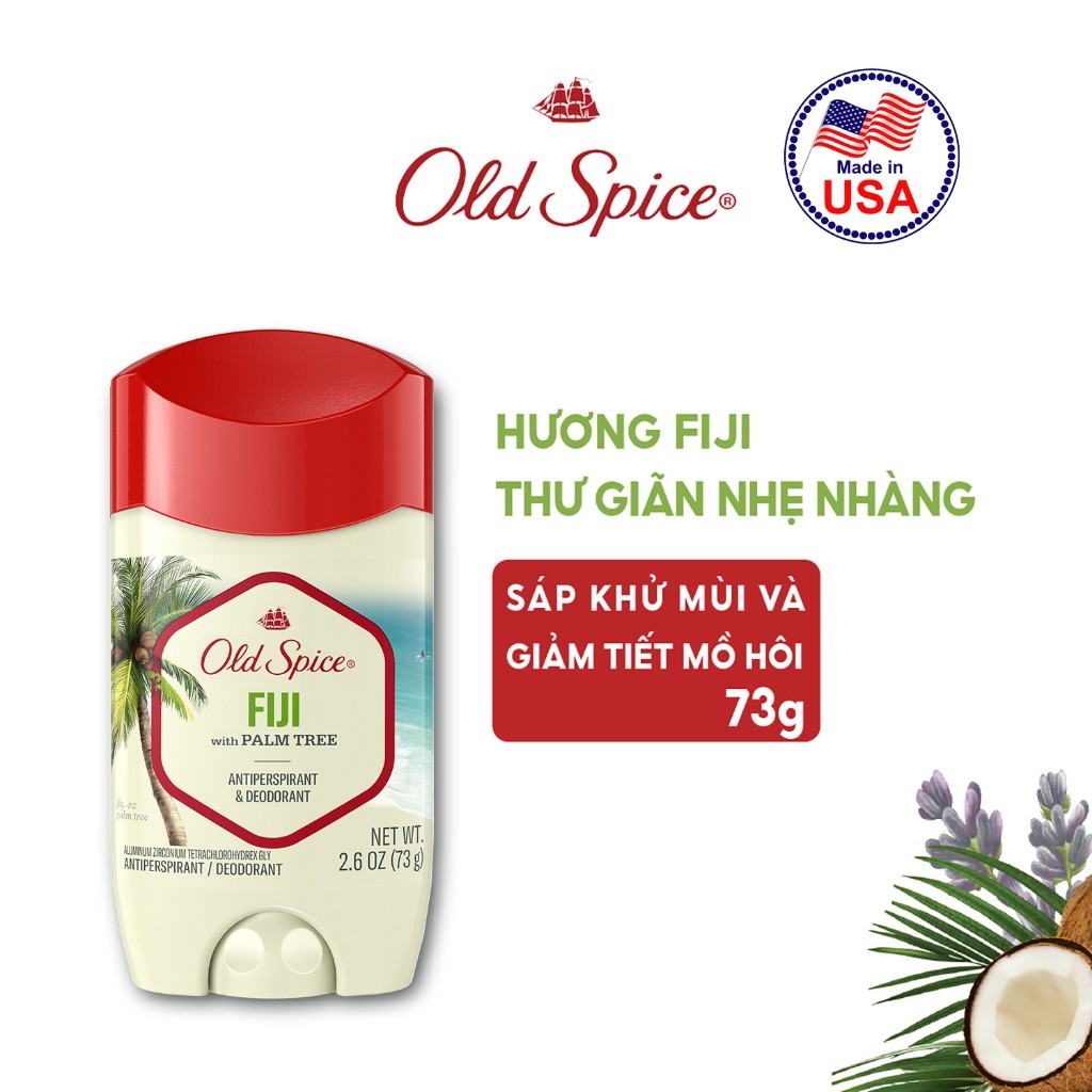 Ảnh Sáp Khử Mùi & Hỗ Trợ Giảm Tiết Mồ Hôi Old Spice Fiji 73g 4