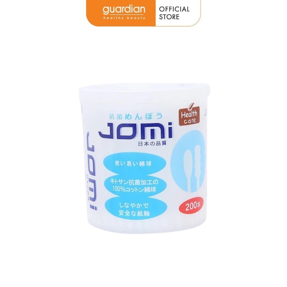 Bông Tăm Mềm Mịn Jomi Hộp 200 Que
