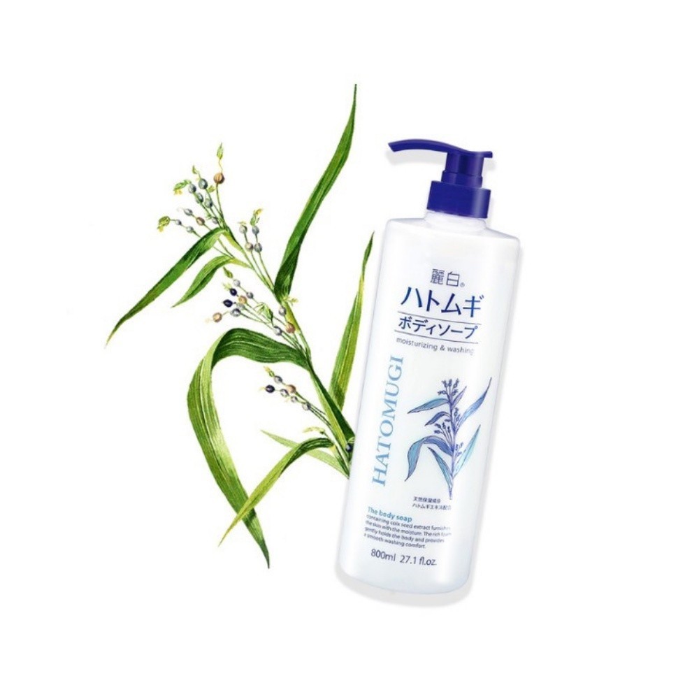 Ảnh Sữa Tắm Sáng Da Reihaku Hatomugi 800ml 1