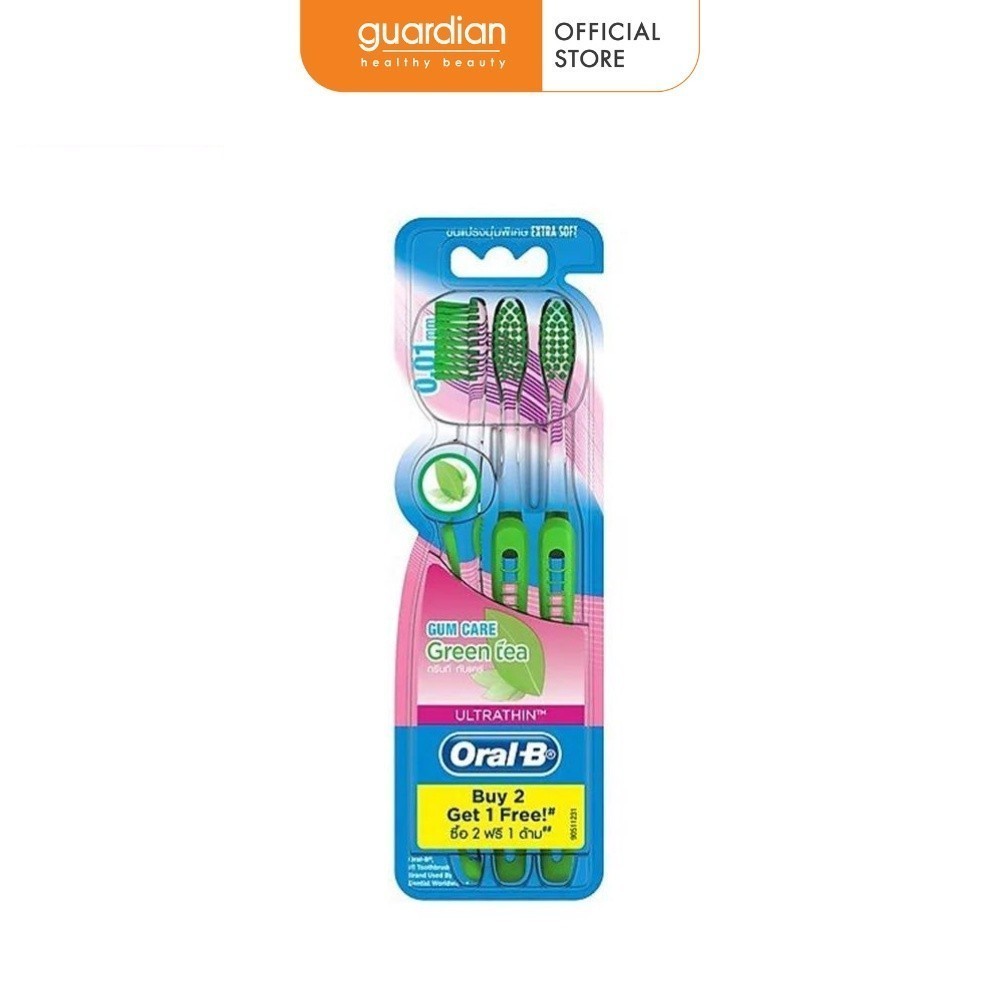 Bàn Chải Đánh Răng ORAL-B Trà Xanh Vỉ 3