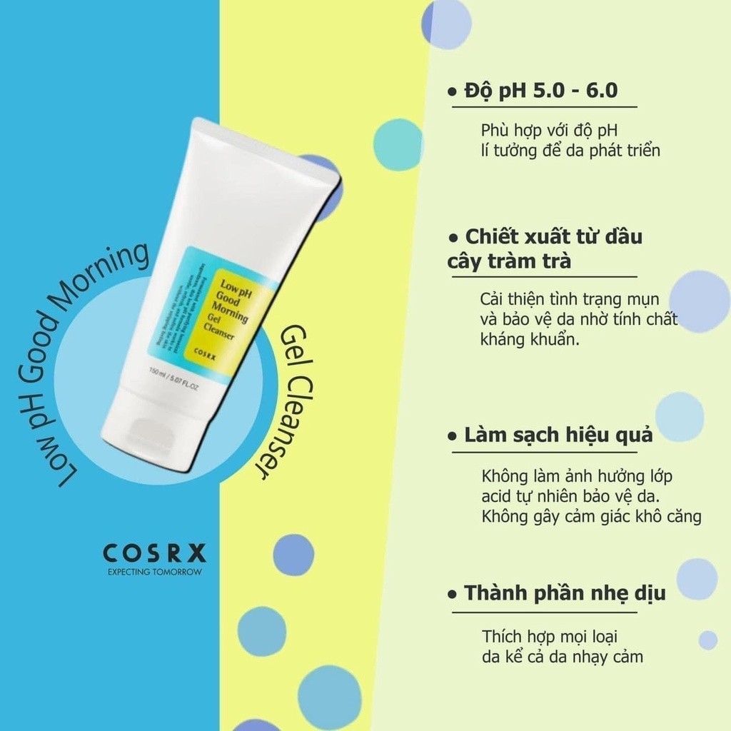 Ảnh Gel Rửa Mặt Low PH Good Morning Gel Cleanser COSRX 150ml 1
