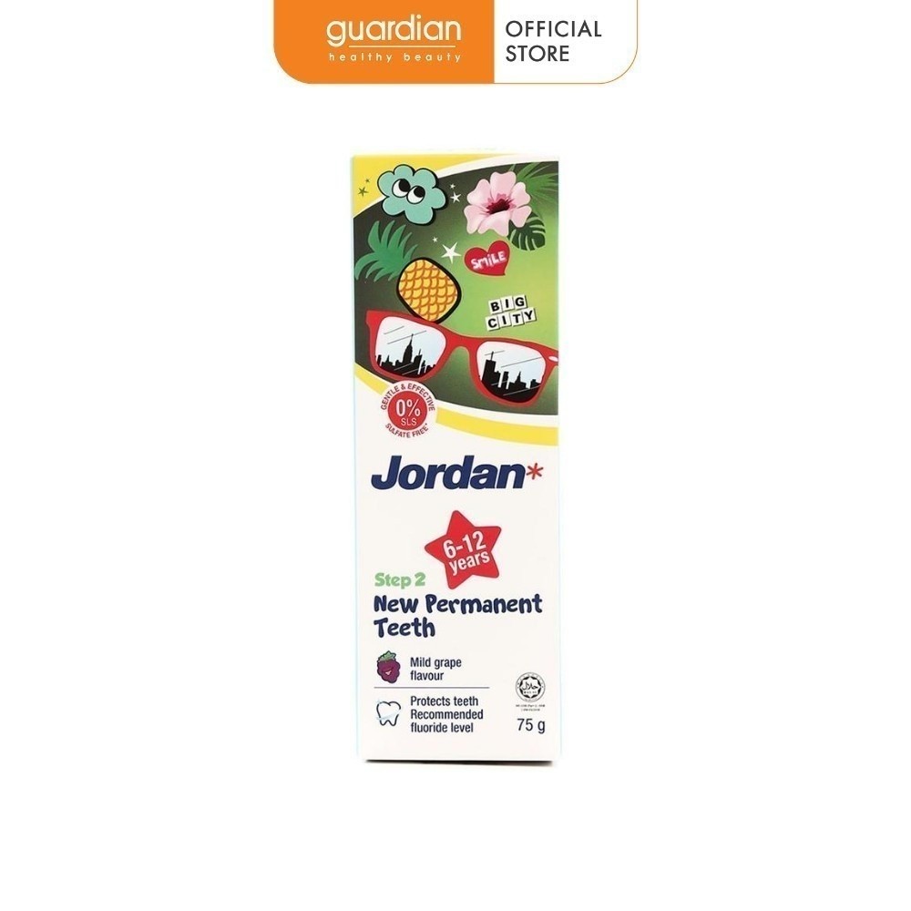 Kem Đánh Răng Trẻ Em Hương Nho Từ 6 Đến 12 Tuổi Jordan 75Gr