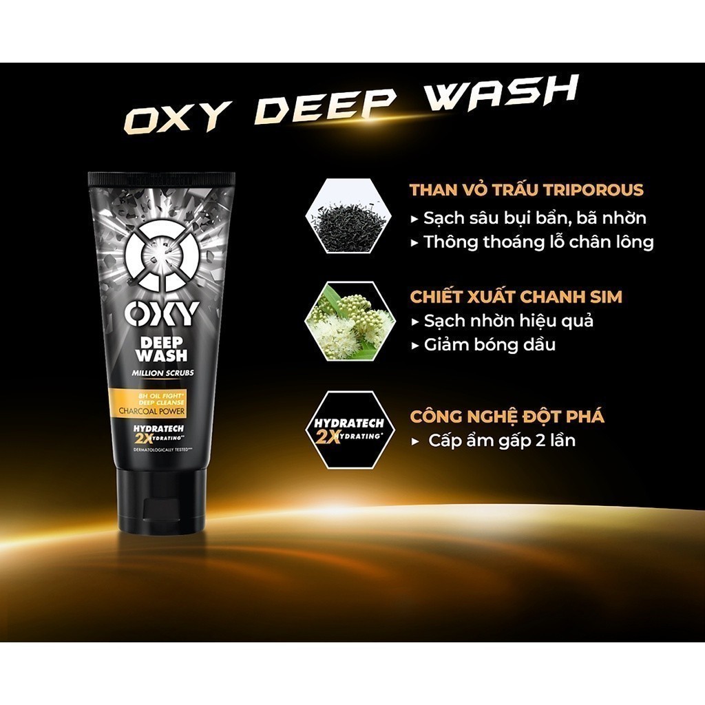 Ảnh Kem Rửa Mặt Làm Sạch Sâu Có Hạt Deep Wash Scrub Formula Oxy 100Gr 3