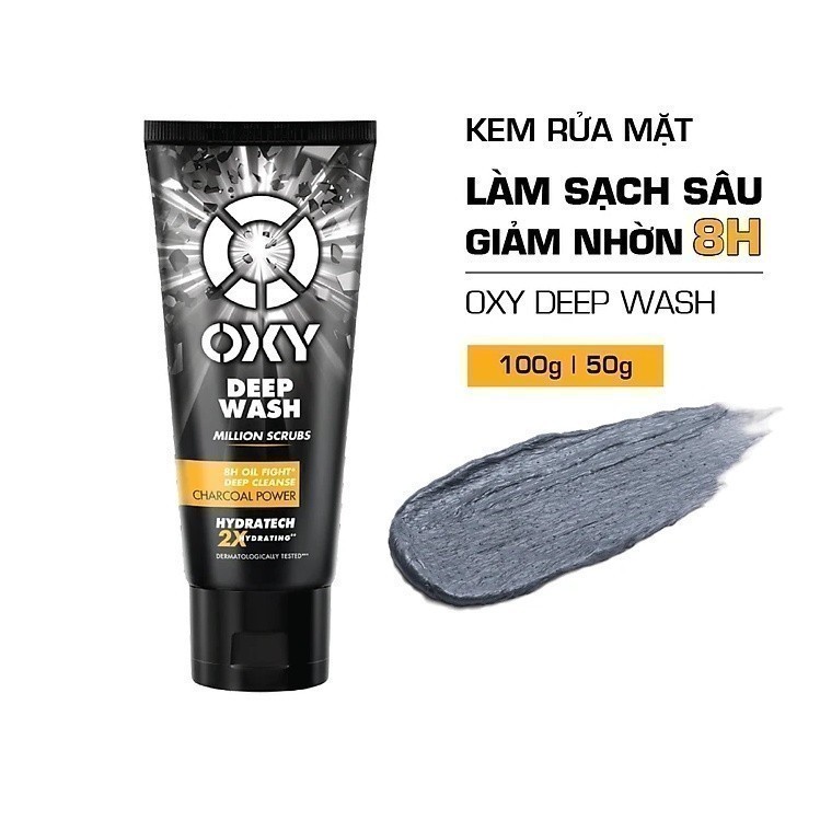 Ảnh Kem Rửa Mặt Làm Sạch Sâu Có Hạt Deep Wash Scrub Formula Oxy 100Gr 2
