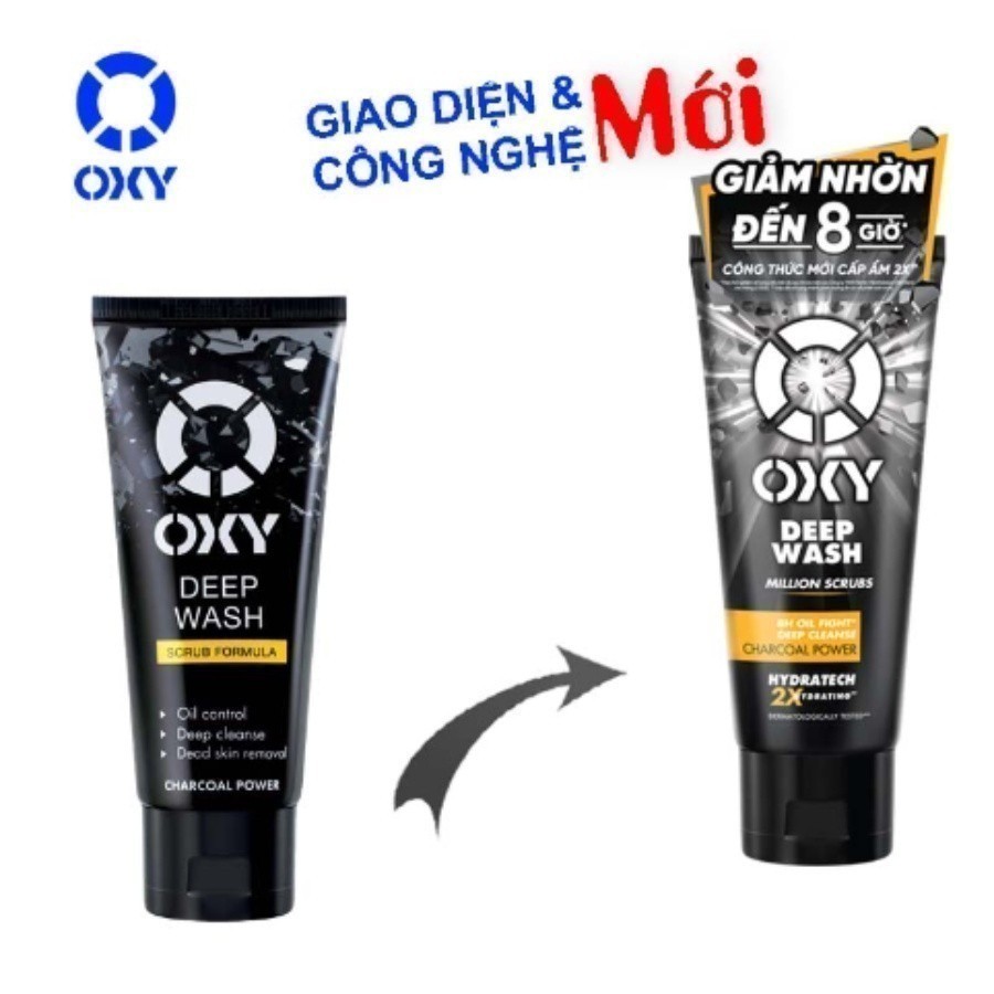Ảnh Kem Rửa Mặt Làm Sạch Sâu Có Hạt Deep Wash Scrub Formula Oxy 100Gr 1