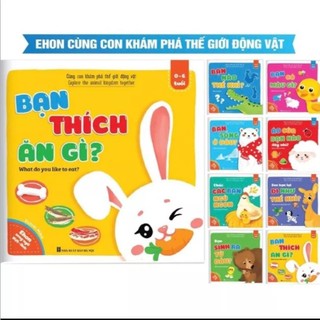 [Chuẩn NXB] Sách Thiếu Nhi - Bộ 8 Quyển Ehon Cùng Con Khám Phá Thế Giới Động Vật (Song Ngữ Anh Việt) Dành Cho Bé Từ 0-6t
